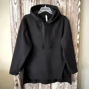 Athleta Tops Athleta Yogi High Low Black Hoodie Sweatshirt Size Medium M Poshmark